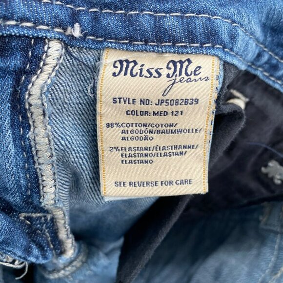 Miss Me Boot Cut Jeans Blue Women's Size 27 - Picture 12 of 12
